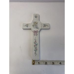 Vintage Rare Precious Moments "Heaven Bless You" 1989 Cross Wedding